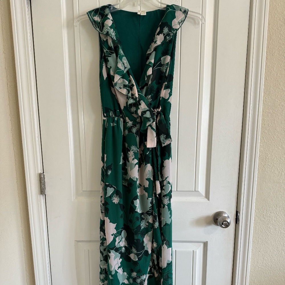Green Floral Maxi Dress